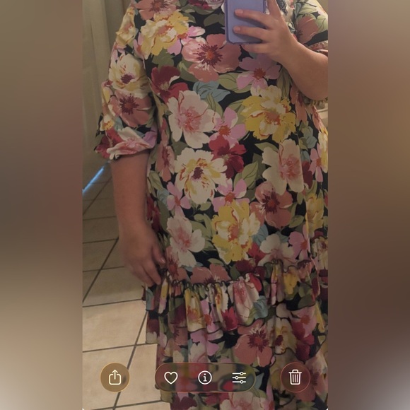 Vibrant Floral Maxi Dress - Picture 2 of 6